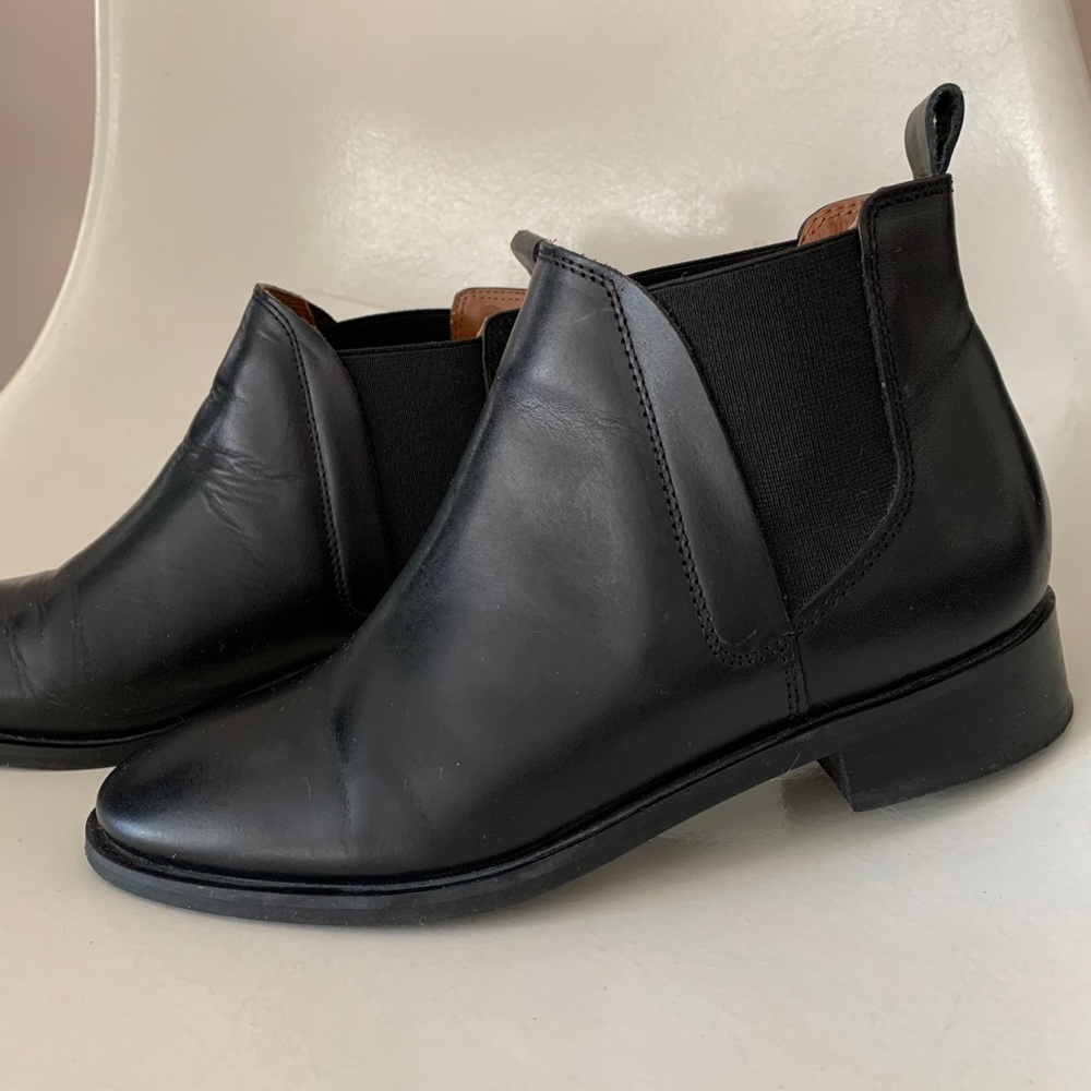 Topshop leather Chelsea boots